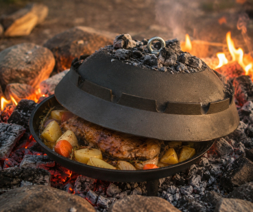Preview: 50cm PEKA Dutch Oven Kochglocke Schmorpfanne